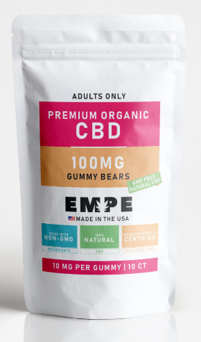 Empe CBD Gummy Bears in Resealable pouch